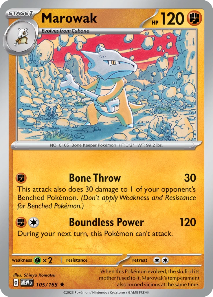 105/165 Marowak (Holo) - 151