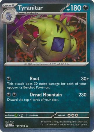 135/193 Tyranitar (Holo) - Paldea Evolved