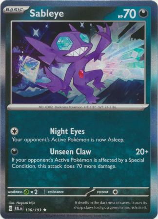 136/193 Sableye (Holo) - Paldea Evolved