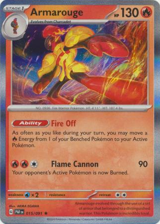 015/091 Armarouge (Holo) - Paldean Fates