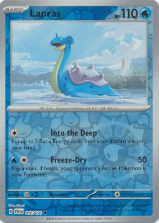 016/091 Lapras (Reverse Holo) - Paldean Fates