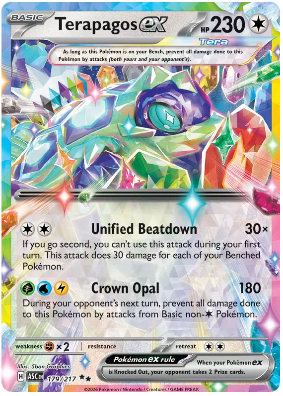 179/217 Terapagos EX - Ascended Heroes
