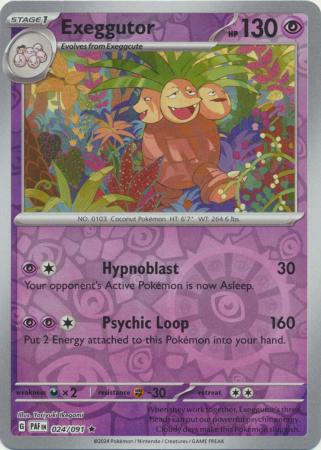 024/091 Exeggutor (Reverse Holo) - Paldean Fates