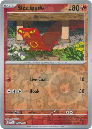 027/191 Sizzlipede (Reverse Holo) - Surging Sparks