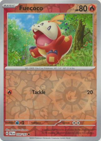 034/193 Fuecoco (Reverse Holo) - Paldea Evolved