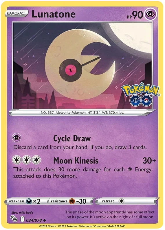 034/078 Lunatone - Pokemon GO