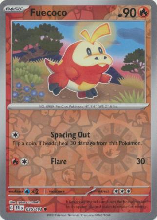 035/193 Fuecoco (Reverse Holo) - Paldea Evolved