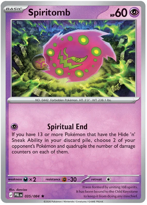 035/084 Spiritomb (Holo) - Pitch Black