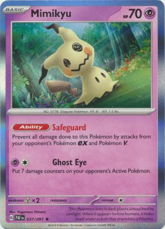 037/091 Mimikyu (Holo) - Paldean Fates