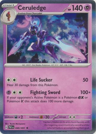 040/091 Ceruledge (Holo) - Paldean Fates