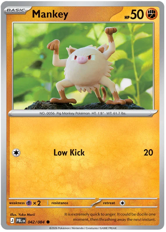042/084 Mankey - Pitch Black