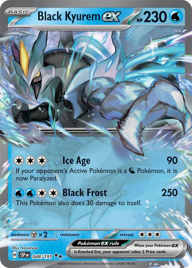 048/191 Black Kyurem EX - Surging Sparks