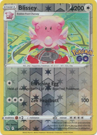 052/078 Blissey (Reverse Holo) - Pokemon GO