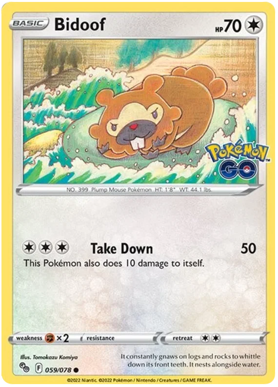 059/078 Bidoof - Pokemon GO