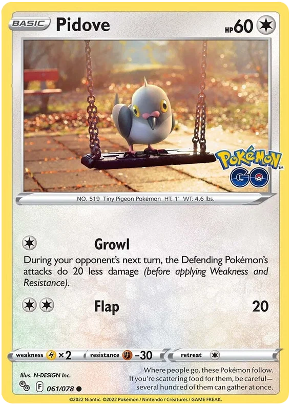 061/078 Pidove - Pokemon GO