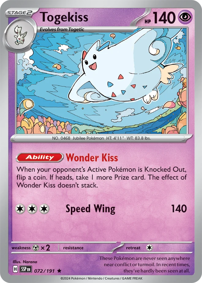 072/191 Togekiss (Holo) - Surging Sparks