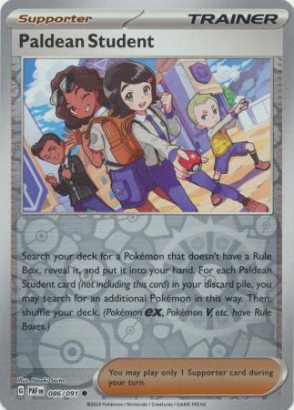 086/091 Paldean Student (Reverse Holo) - Paldean Fates