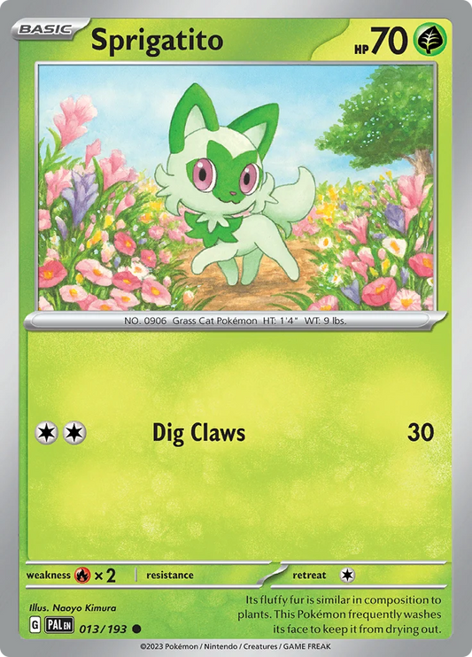 013/193 Sprigatito (Holo) - Paldea Evolved