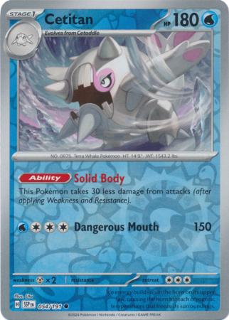 054/191 Cetitan (Reverse Holo) - Surging Sparks