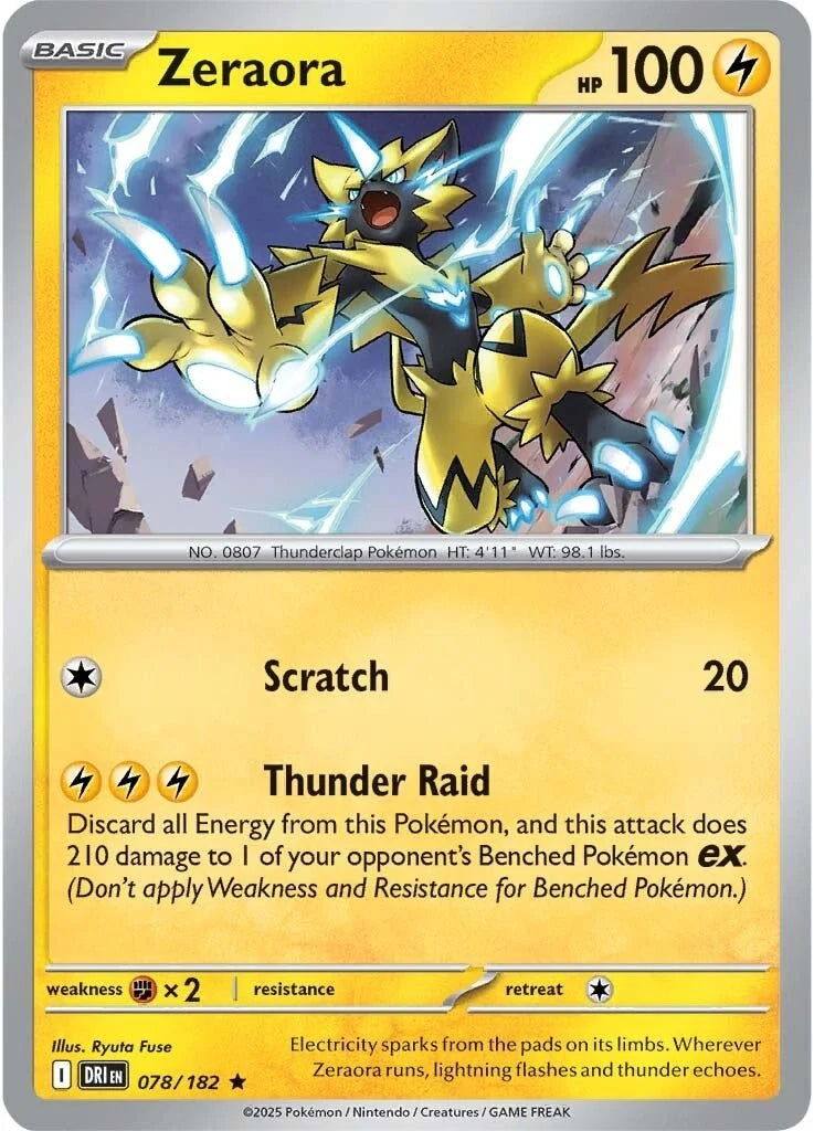 078/182 Zeraora (Holo) - Destined Rivals