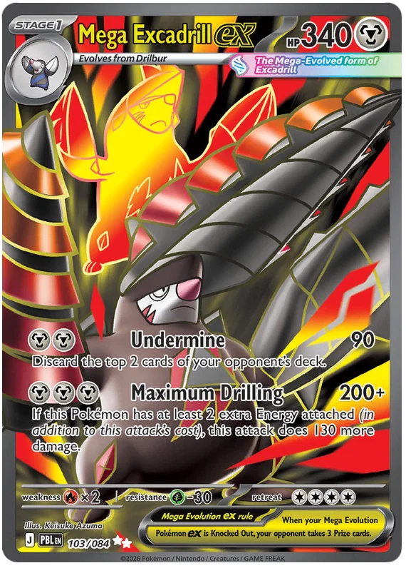 103/084 Mega Excadrill EX - Pitch Black
