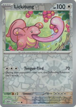108/165 Lickitung (Reverse Holo) - 151
