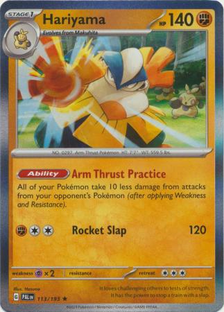 113/193 Hariyama (Holo) - Paldea Evolved