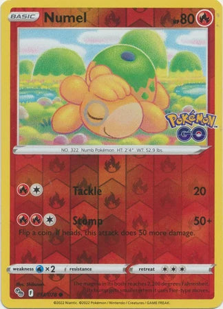 013/078 Numel (Reverse Holo) - Pokemon GO