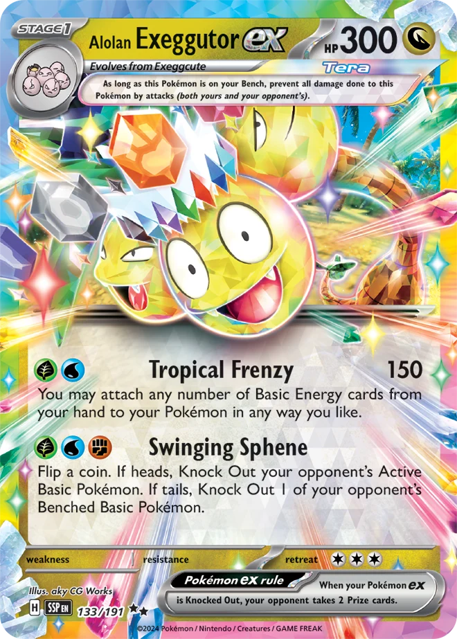 133/191 Alolan Exeggutor EX - Surging Sparks