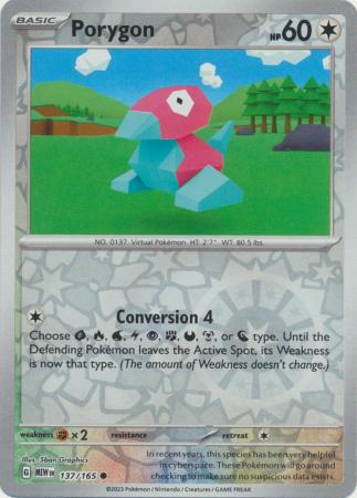 137/165 Porygon (Reverse Holo) - 151