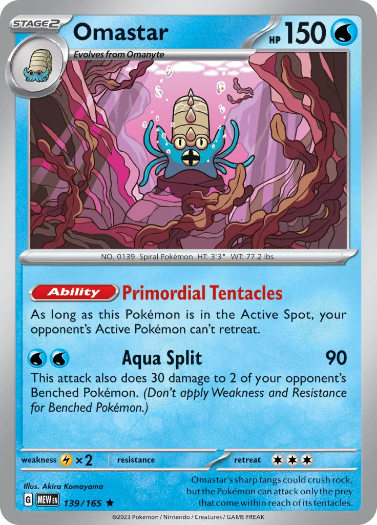 139/165 Omastar (Holo) - 151