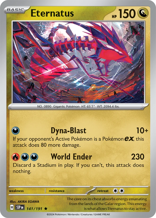 141/191 Eternatus (Holo) -  Surging Sparks