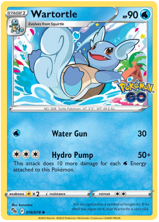 016/078 Wartortle - Pokemon GO