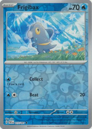 017/091 Frigibax (Reverse Holo) - Paldean Fates