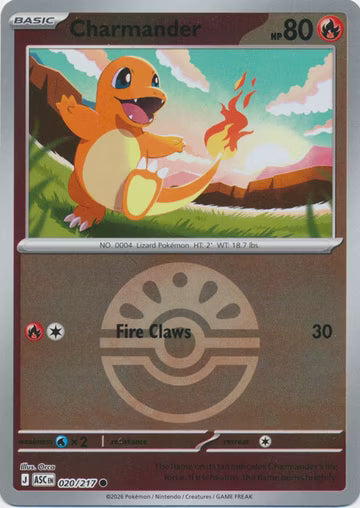 020/217 Charmander (Ball Reverse Holo) - Ascended Heroes