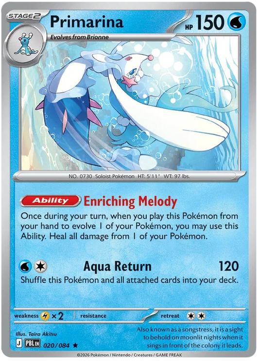 020/084 Primarina (Holo) - Pitch Black