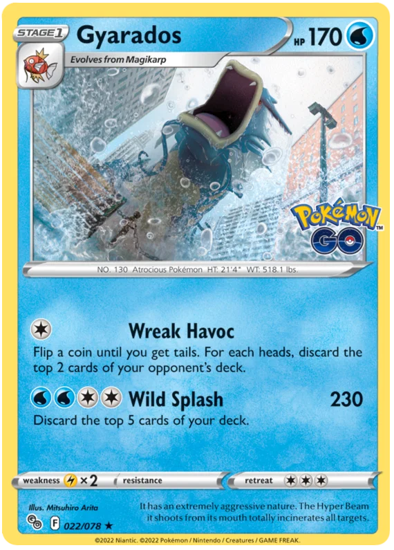 022/078 Gyarados (Holo) - Pokemon GO