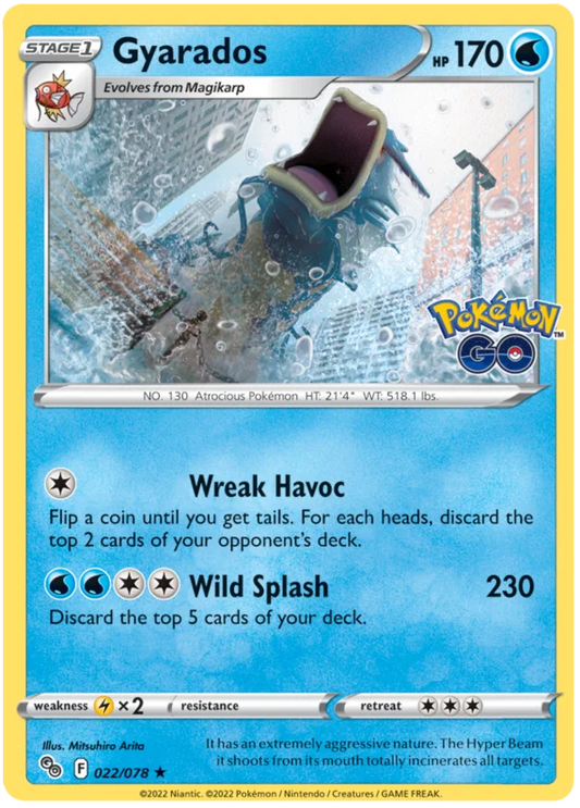 022/078 Gyarados (Holo) - Pokemon GO