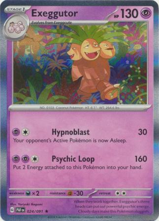 024/091 Exeggutor (Holo) - Paldean Fates
