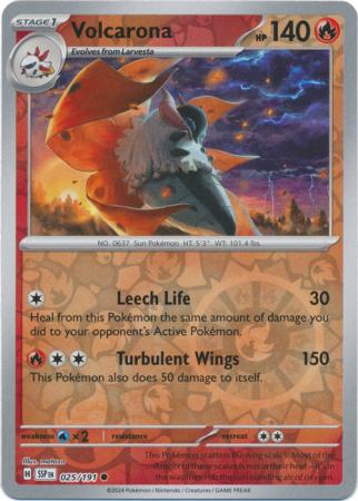 025/191 Volcarona (Reverse Holo) - Surging Sparks