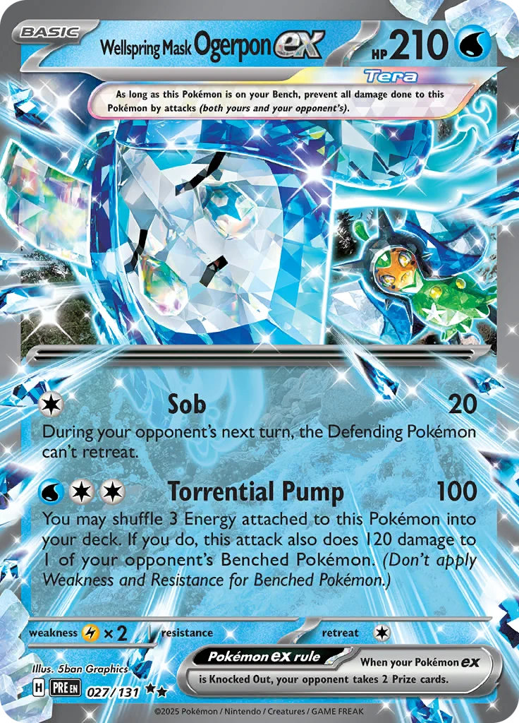 027/131 Wellspring Mask Ogerpon EX - Prismatic Evolutions