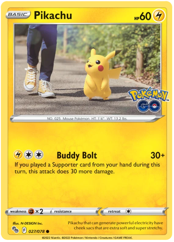 027/078 Pikachu - Pokemon GO