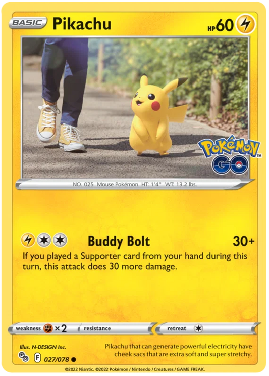 027/078 Pikachu - Pokemon GO