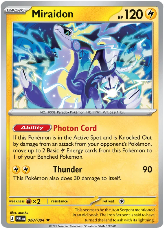 028/084 Miraidon (Holo) - Pitch Black
