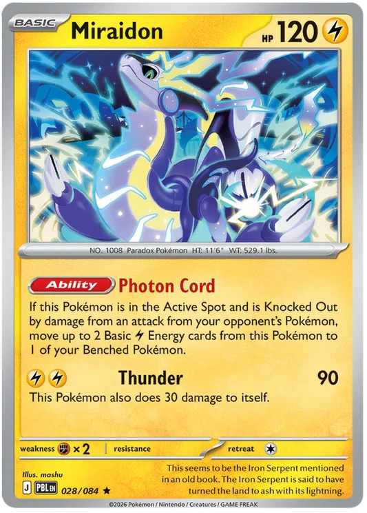 028/084 Miraidon (Holo) - Pitch Black