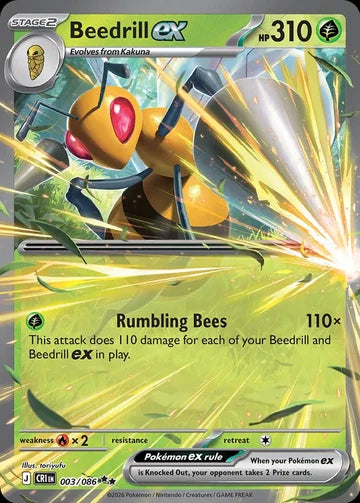 003/086 Beedrill EX - Chaos Rising
