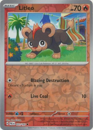 031/193 Litleo (Reverse Holo) - Paldea Evolved