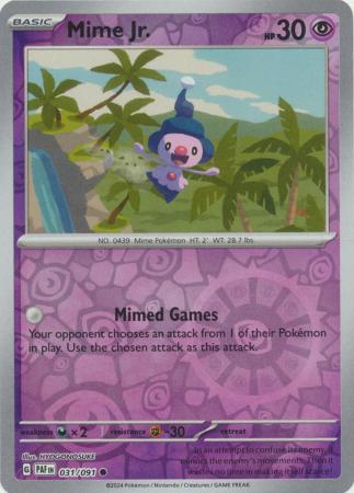 031/091 Mime Jr (Reverse Holo) - Paldean Fates