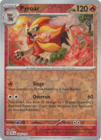 032/193 Pyroar (Reverse Holo) - Paldea Evolved