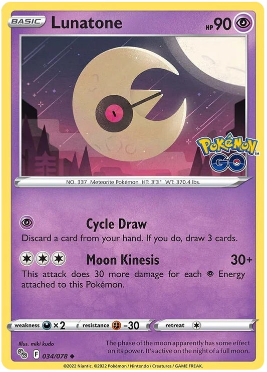 034/078 Lunatone - Pokemon GO
